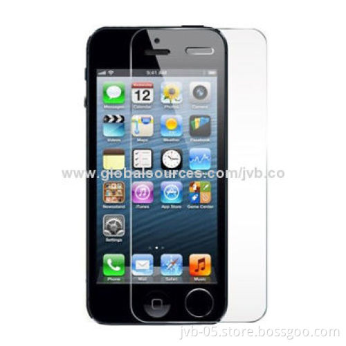 Tempered Glass Screen Protector for iPhone 5 with 0.33mm Thickness, 9H Hardness